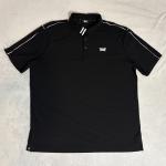 PXG Men's Black Performance Stretch Golf Polo