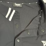 PXG Men's Black Performance Stretch Golf Polo