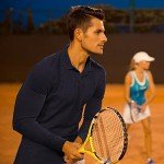 Men's Moisture-Wicking Long Sleeve Golf Polo Shirt