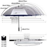 G4Free 68-Inch Auto Open Golf Umbrella – Sun & Rain