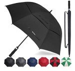 ACEIKen 72-Inch Windproof Golf Umbrella - Black