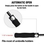 ACEIKen 72-Inch Windproof Golf Umbrella - Black