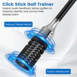 Click Stick Golf Swing Trainer for Speed & Balance