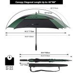 G4Free 62/68 Inch Windproof Golf Umbrella
