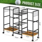 Garage Golf Bag Storage Organizer for 2 Bags