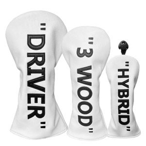 Golf Head Cover Set for Woods & Driver - 3pcs