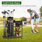 Golf Garage Organizer and Bag Stand