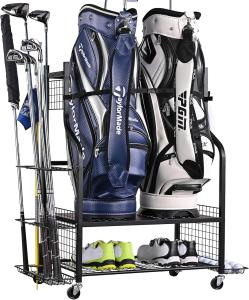 Extra Large Golf Bag Storage Organizer Stand