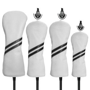 4-Piece Golf Club Head Covers with Tags