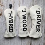 Golf Head Cover Set for Woods & Driver - 3pcs