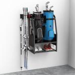 Wall Mount Organizer for 2 Golf Bags