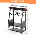 Wall Mount Organizer for 2 Golf Bags