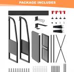 Wall Mount Organizer for 2 Golf Bags