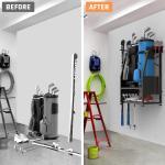 Wall Mount Organizer for 2 Golf Bags