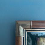 Antique Golf Equipment Shadow Box with Balls & Clubs