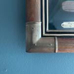 Antique Golf Equipment Shadow Box with Balls & Clubs