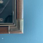 Antique Golf Equipment Shadow Box with Balls & Clubs