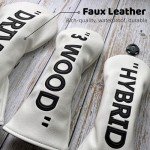 Golf Head Cover Set for Woods & Driver - 3pcs