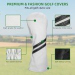 4-Piece Golf Club Head Covers with Tags
