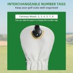 4-Piece Golf Club Head Covers with Tags