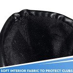 10 Magnetic Leather Golf Club Covers with Embroidery