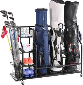 Extra Large Golf Bag Storage Organizer Stand
