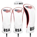 Premium Leather Golf Head Covers Set (Navy)