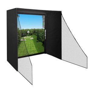 Gabbia Golf Simulator with Impact Net and Poles