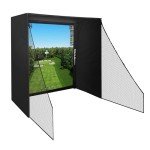 Gabbia Golf Simulator with Impact Net and Poles