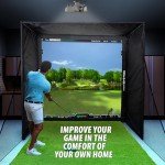 Gabbia Golf Simulator with Impact Net and Poles