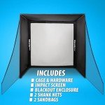 Gabbia Golf Simulator with Impact Net and Poles