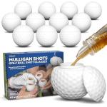 GoSports Funny Golf Ball Shot Glasses - 12 Pack