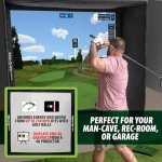 Gabbia Golf Simulator with Impact Net and Poles