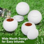 Golf Ball Shot Glasses - Fun 4 Pack Set