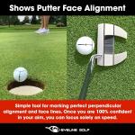 EyeLine Golf Impact Ball Liner 3-Pack for Putting