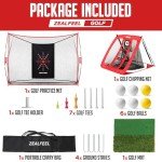 ZEALFEEL 10x7ft Golf Practice Net and Accessories