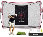 Bearwill 10x7ft Golf Practice Net & Mat Set