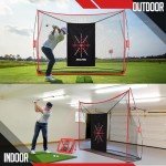 ZEALFEEL 10x7ft Golf Practice Net and Accessories