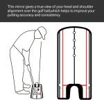 Golf Putting Mirror for Alignment and Swing Practice