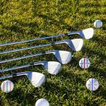 8 Pack Golf Ball Marker Set with Stencils