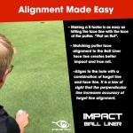 EyeLine Golf Impact Ball Liner 3-Pack for Putting