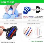 8 Pack Golf Ball Marker Set with Stencils