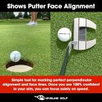 EyeLine Golf Impact Ball Liner 3-Pack for Putting