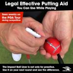 EyeLine Golf Impact Ball Liner 3-Pack for Putting