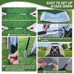 Golf Practice Net with Mat for Home Training