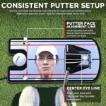 Portable Golf Training Mirror for Perfect Alignment
