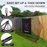 Bearwill 10x7ft Golf Practice Net & Mat Set