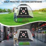 Golf Practice Net with Mat for Home Training