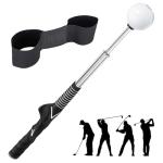 Golf Swing Trainer Set with Click Stick and Band