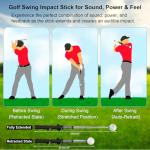 Golf Swing Trainer Set with Click Stick and Band